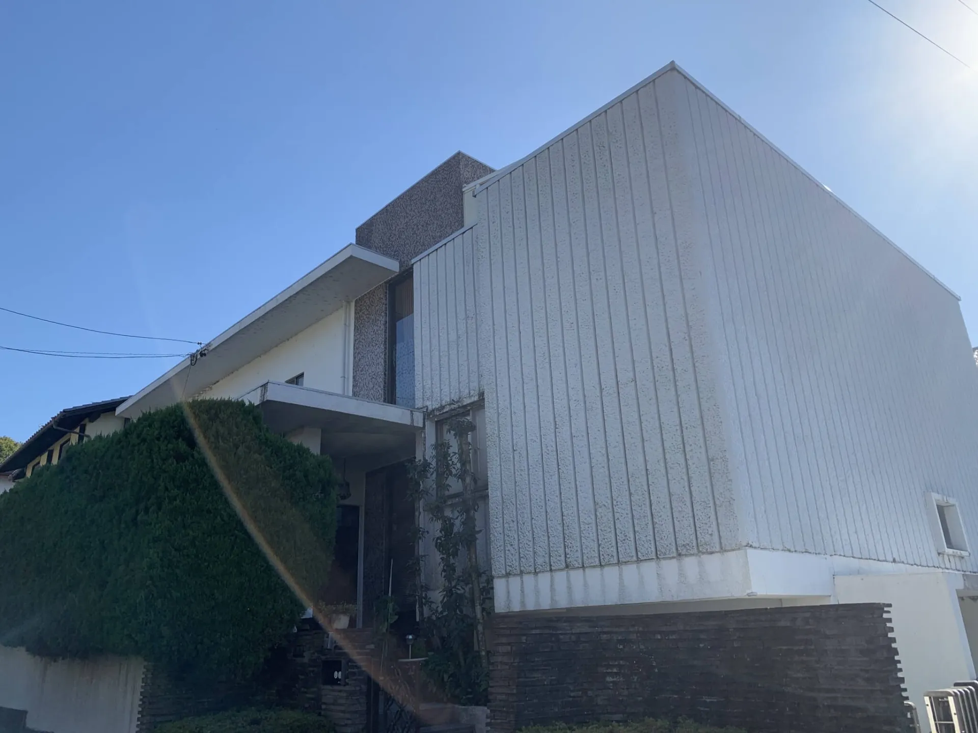 岐阜市長良のお客様の施工前の外壁写真