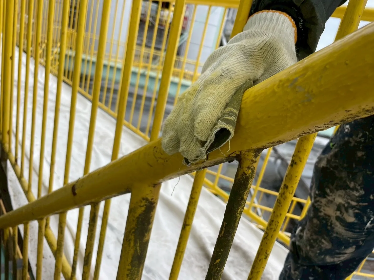 尾張旭市にて工場修繕塗装工事【鉄部塗装】