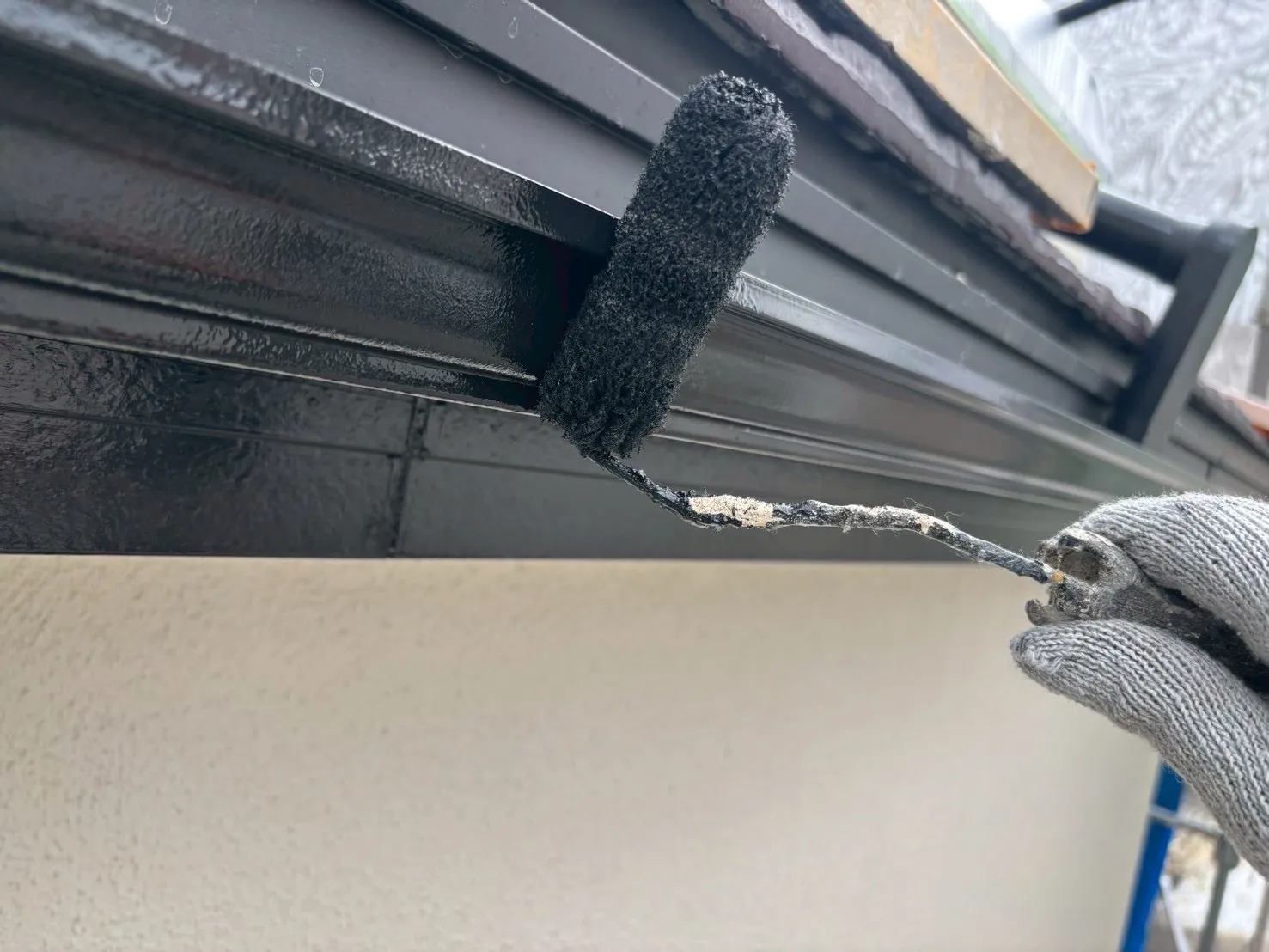 岐阜戸建て塗り替え付帯部塗装2回目塗装完工！！