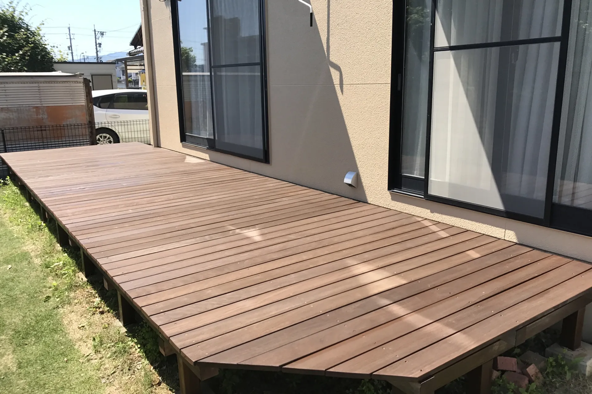 ウッドデッキの塗り替え後