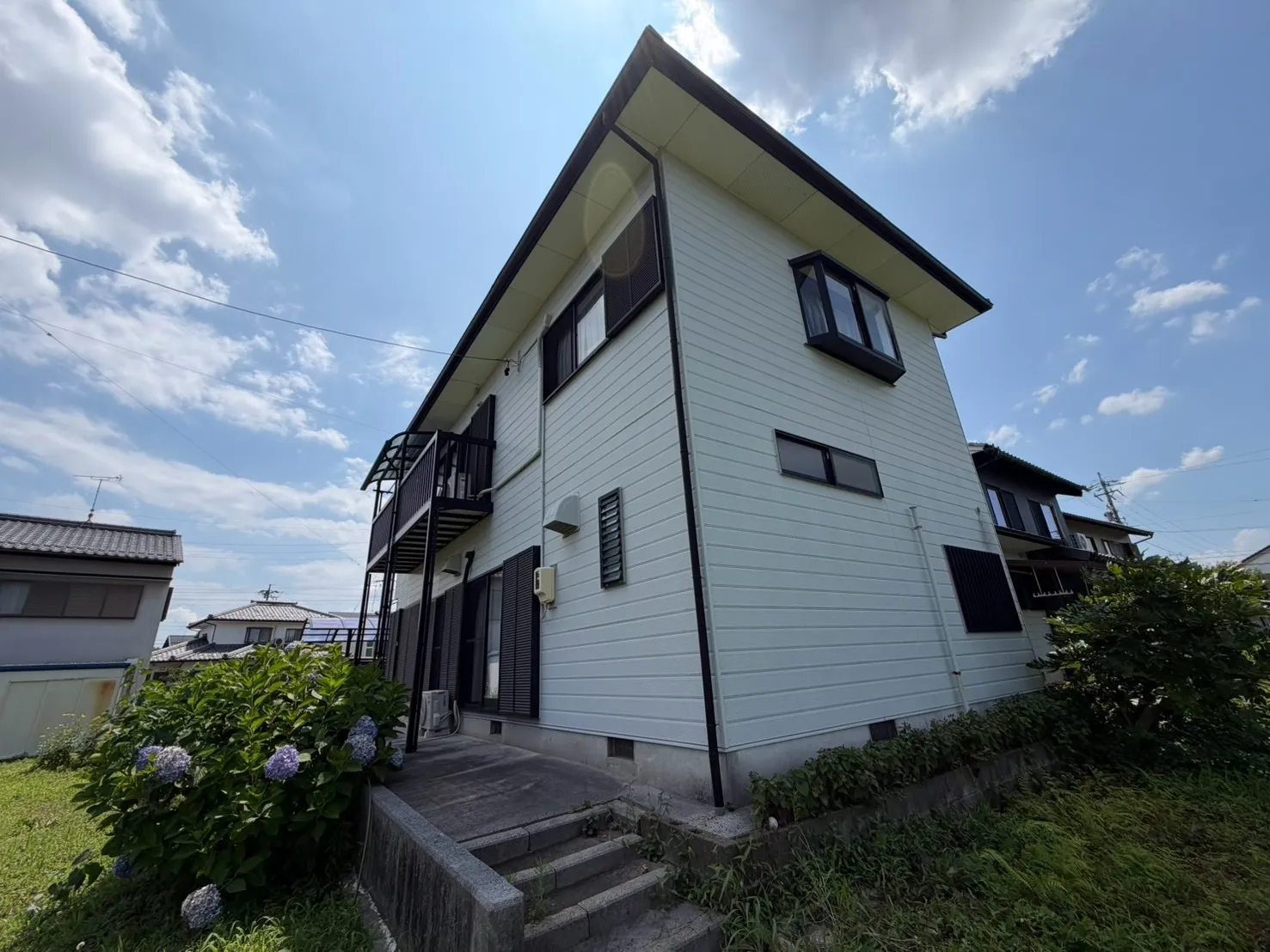 【岐阜県岐阜市】戸建て住宅（築35年）の外壁塗装工事前
